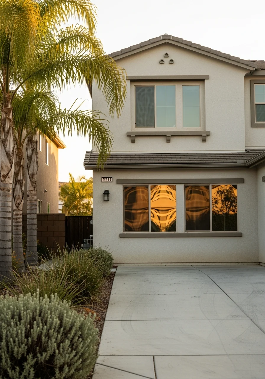 A Menifee home exterior showing contemporary design typical of the area's growing family communities.